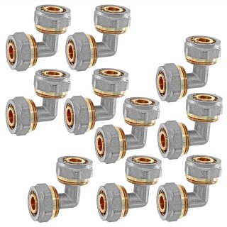 Schraubfitting für Mehrschichtverbundrohr > Winkel 90 Grad (i-i) Für 16x2 Rohr-AussenØ x Wandstärke 10 Stück