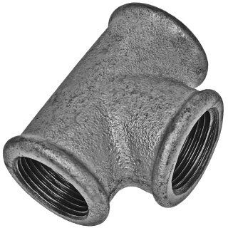 Gewinde-Fitting aus Temperguss verzinkt > T-Stück mit Innengewinde Nr.130 (IG-IG-IG)