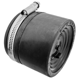 MegaHaustechnik HT SML Konfix DN110 von Rohr Außendurchmesser 110mm auf Rohr Außendurchmesser 104 bis 110mm, Übergang von Guß Metall Kunststoffrohr, Adapter Rohrverbinder aus Gummi