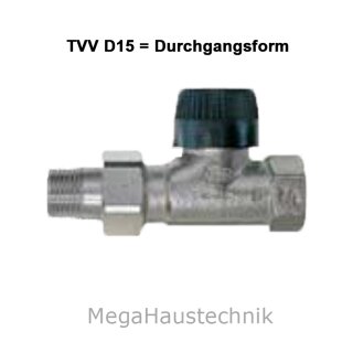 Thermostatventil-Unterteil M30 x 1,5mm Buderus Durchgangsform