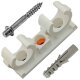 Rohrclip doppelt ohne Zubehör 20/22 mm 2 Stück