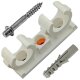 Rohrclip doppelt ohne Zubehör 20/22 mm 50 Stück