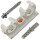 Rohrclip doppelt + Schraube/Dübel 10 mm 100 Stück