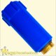 Baustopfen 1/2 Zoll blau / Messinggewinde