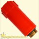 Baustopfen 1/2 Zoll rot / Messinggewinde
