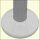 Abdeckrosette einfach 15  mm