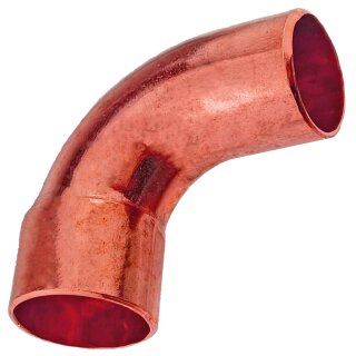 Löt-Fitting aus Kupfer > Bogen 90 Grad (i-a) Serie 5001A 10 mm