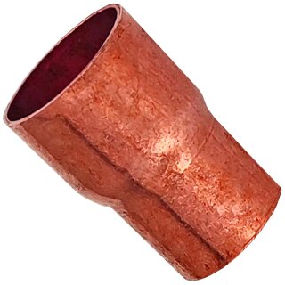 Löt-Fitting aus Kupfer > Absatznippel mit Außenlötende und Innenlötende reduziert (a-i r.) Serie 5243 28 mm x 22 mm