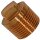 Gewinde-Fitting aus Rotguss (Serie3000) > Stopfen ohne Rand konisches AG(R) 1/4 Zoll (3291)