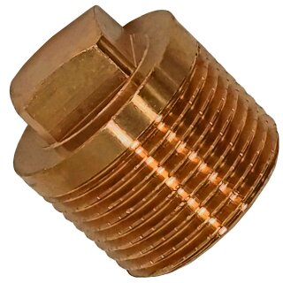 Gewinde-Fitting aus Rotguss (Serie 3000) > Stopfen ohne Rand mit Außengewinde Nr.3291 (AG) 1/2 Zoll