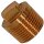 Gewinde-Fitting aus Rotguss (Serie 3000) > Stopfen ohne Rand mit Außengewinde Nr.3291 (AG) 1/2 Zoll