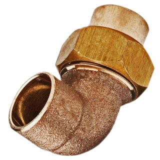 Löt- auf Gewinde-Fittings aus Rotguss (Serie4000) > Winkelverschraubung 90 Grad konisch dichtend i x i 22mm Nr.4096