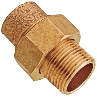 Löt-Fitting aus Rotguss > Verschraubung konischdichtend mit Außengewinde (i-AG) Serie 4341G 28 mm x 1 Zoll