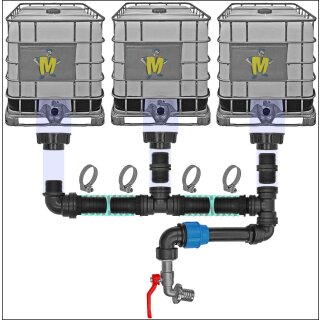 Set10 für 3 IBC Tanks + Hahn5 Pos.1