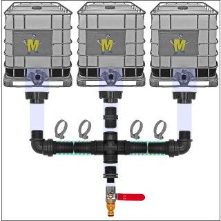 Set12 für 3 IBC Tanks + Hahn2 Pos.2